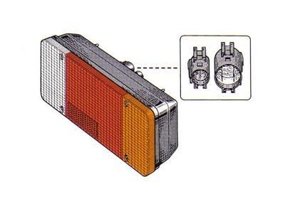 achterlicht, Pick-up, rechts Fiat Ducato, 2002-2008