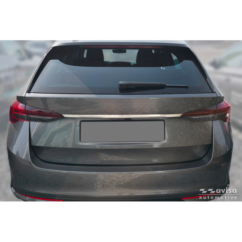 Avisa Brushed Stainless Steel Trunk Tailgate Trim Cover  Skoda Octavia IV Combi (NX5) 2019-2024 & Facelift 2024-