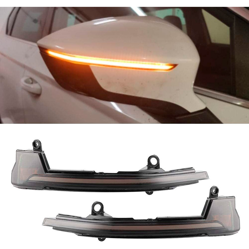 Set LED Side-Mirror Indicators  Seat (Cupra) Ateca 2016- & Seat Tarraco 2019- - Smoke - incl. Dynamic Running Light
