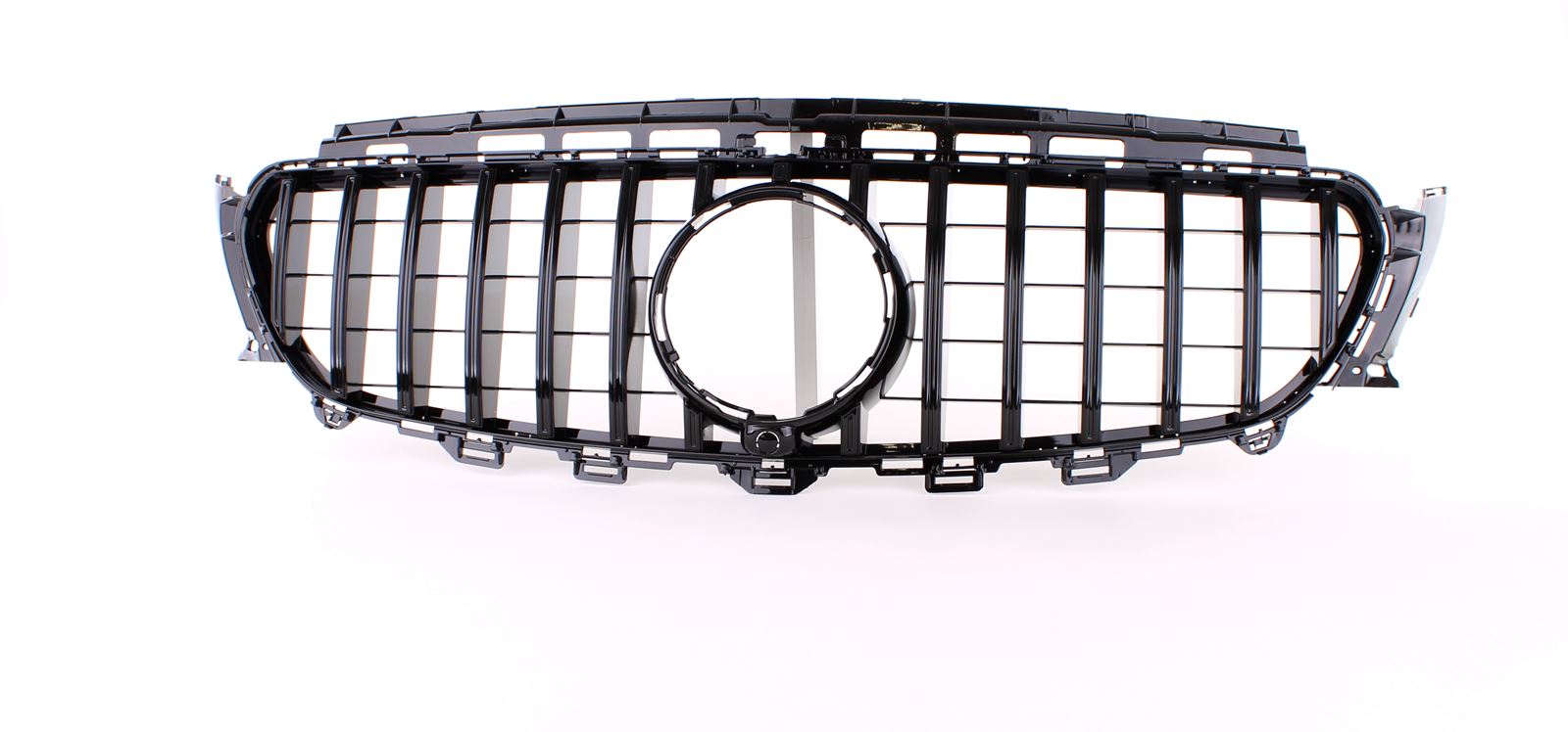 Grill passend voor Mercedes Benz E-Class W213 S213 C238 (2016+) GT-R Panamericana Design Zwart met 360 Cameraao-
