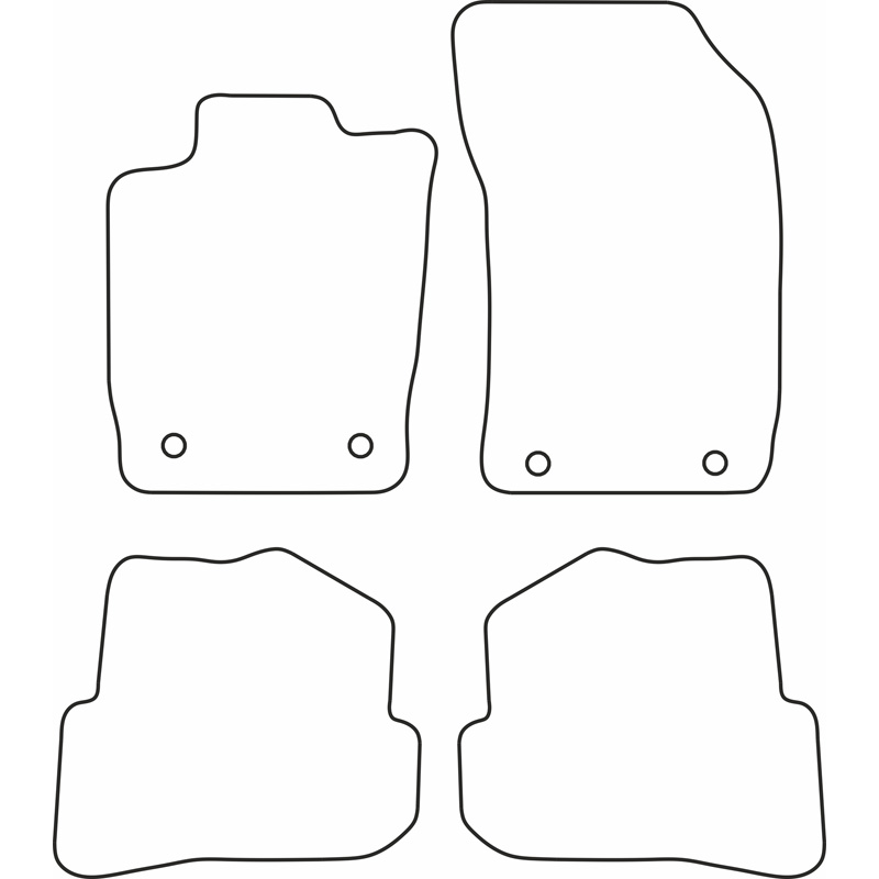 Set car mats  Audi A1 2010-2018