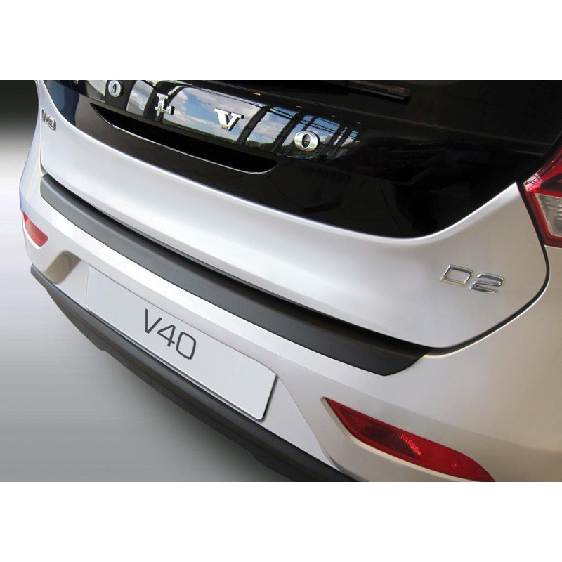 ABS Rear bumper protector  Volvo V40 5 doors 6/2012- Black