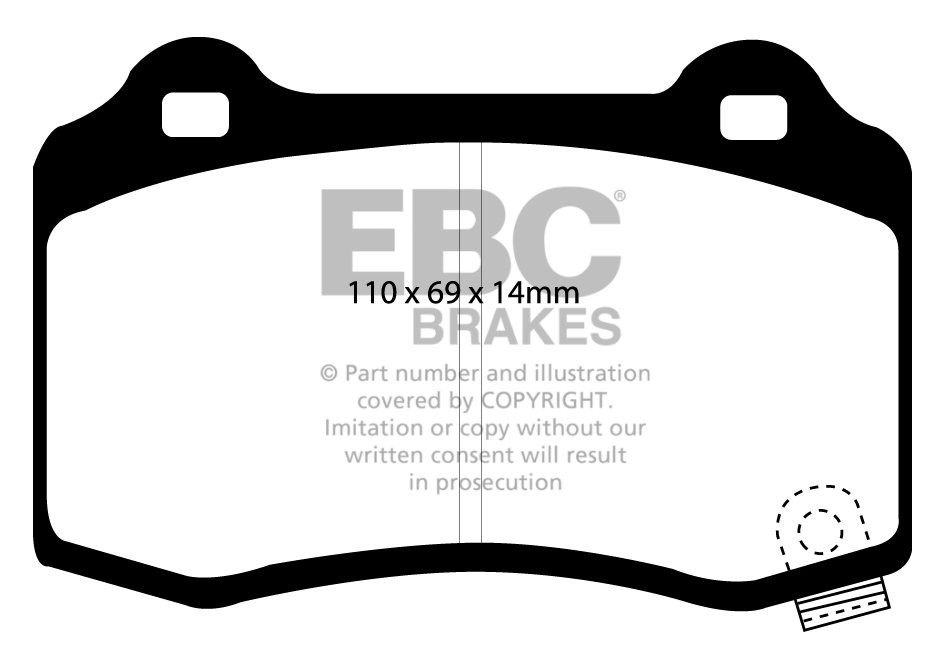 EBC Brakes FORD Focus Mk2 Estate 1.6 2005-2011 Remschijf ultimax