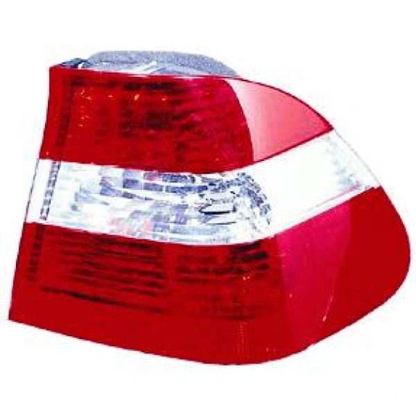 Achterlicht links buiten E46 01-05 WIT-ROOD SEDAN WIT/ROOD SEDAN
