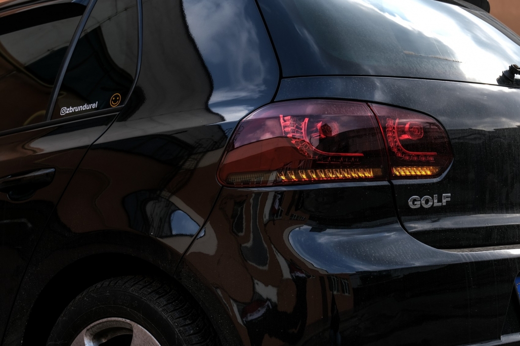 Taillights led VW Golf VI 10/08- R-look Dynamic red/Smoke