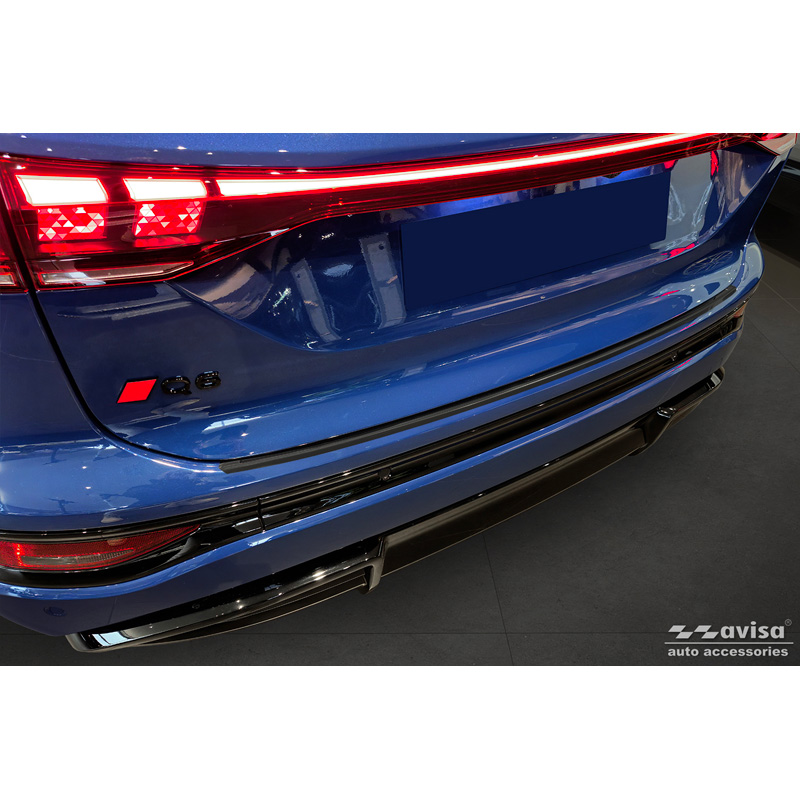 Avisa Black Stainless Steel Rear bumper protector  Audi Q6 e-tron (GFB) 2024- 'Shadow Premium'