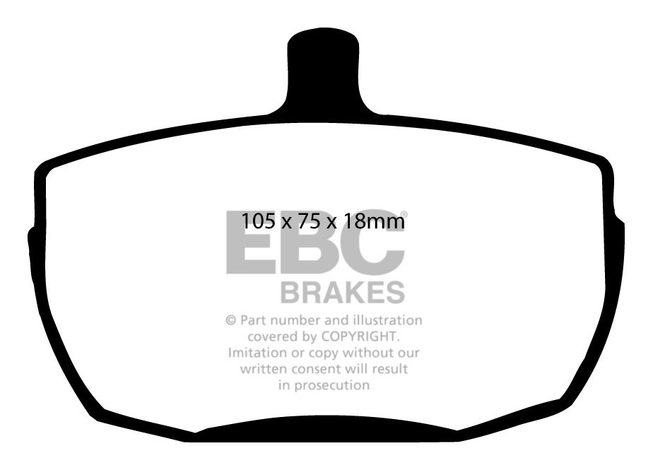 EBC Brakes LAMBORGHINI LM002 5.2 (AP) 88-92 Remblokken voorzijde