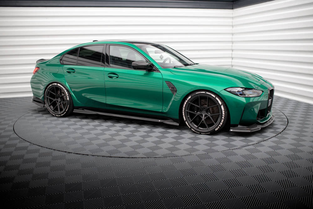 Zijskirts passend voor BMW M3 G80 / G81 Maxton Carbon