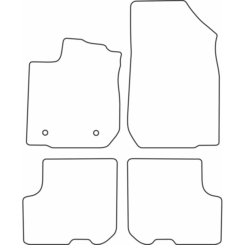 Set velour car mats  Dacia Logan II 2012-2020