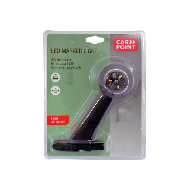 Carpoint LED Trailer Marker Light Right 60° Red/White 150mm