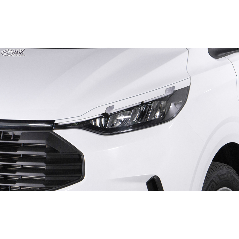 RDX Head light spoilers  Ford Transit Custom & Tourneo Custom (V710) 2023- (with LED & Matrix-LED) (ABS)