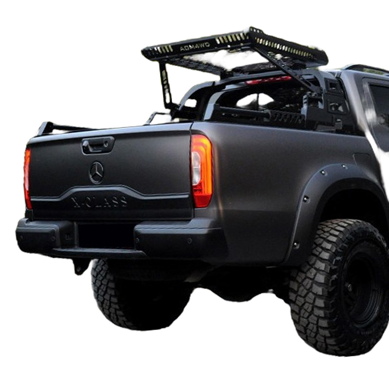Tailgate Cover  Mercedes X-Class W470 2017- - Version 2 - Matt black