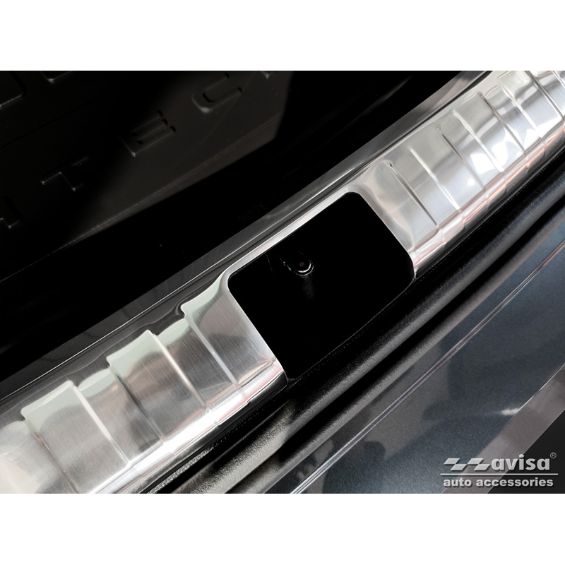 Stainless Steel Inner Rear bumper protector  Seat Ateca 2016-2020 & FL 2020- incl. Cupra Ateca 2018- 'Ribs'