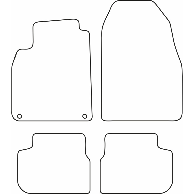 Set velour car mats  Saab 9-3 Convertible 2002-2008
