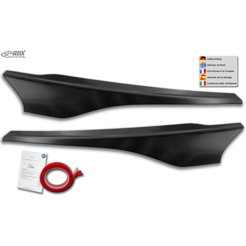 Head light spoilers  Ford Transit Custom & Tourneo Custom Facelift 2018- (ABS)