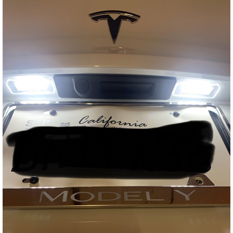Set LED License Plate Lights  Tesla Model 3 2017- & Model Y 2020- (High Output)