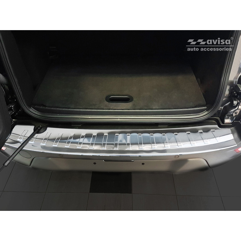 Stainless Steel Rear bumper protector  Ford Ecosport II Facelift 2017- incl. ST-Line 'Ribs'