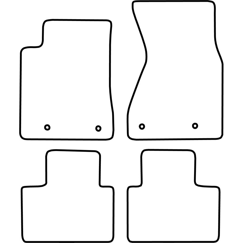 Set velour car mats  Audi A8 1994-2002