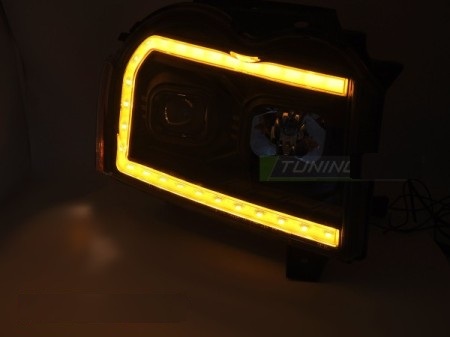 Headlights Jeep Grand Cherokee 2005-2008 Tube Black