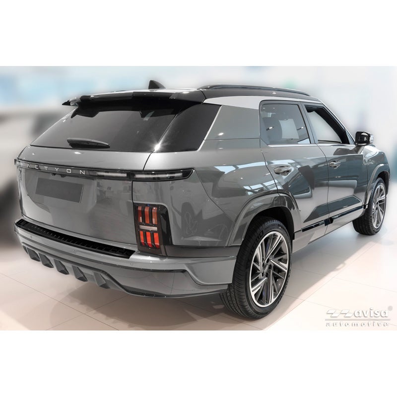Avisa Stainless Steel Rear Bumper Protector  KGM Actyon 2025- - High Gloss Black