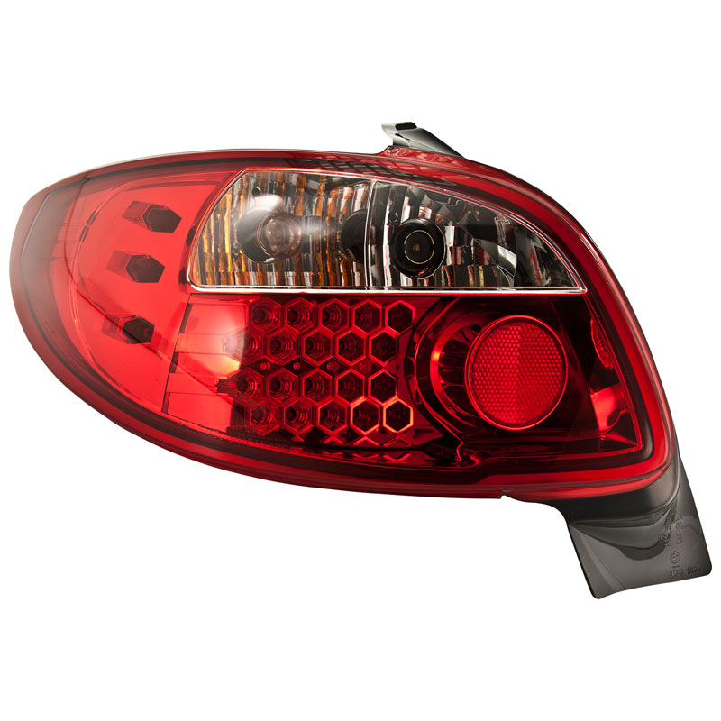 Set LED Tail Lights  Peugeot 206 excl. CC/SW - Red/Clear