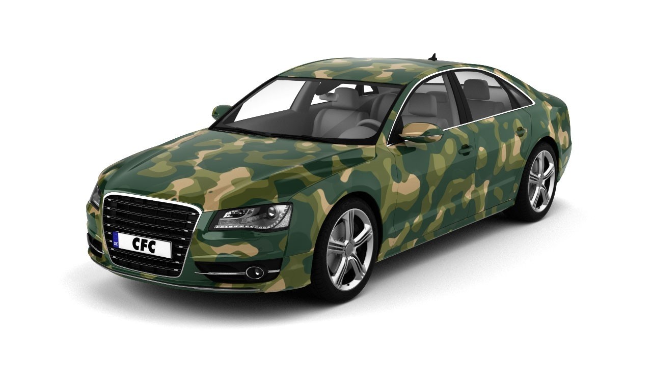 Car wrapping film for full vehicle wrapping Camouflage