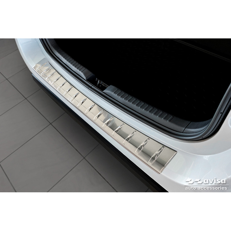 Stainless Steel Rear bumper protector  Mazda 2 Hybrid 2022- 'Ribs'