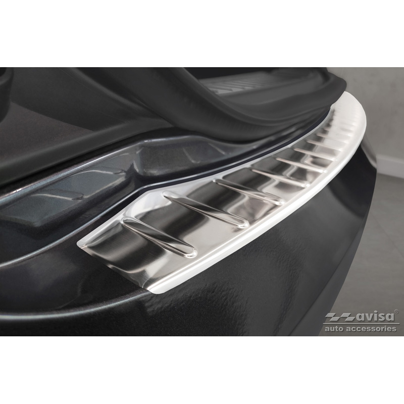 Stainless Steel Rear bumper protector  Tesla Model S 2012- 'Ribs'
