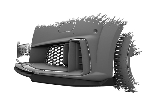 Voorspoiler passend voor Audi TT FV/8S S-Line / TTS FV/8S