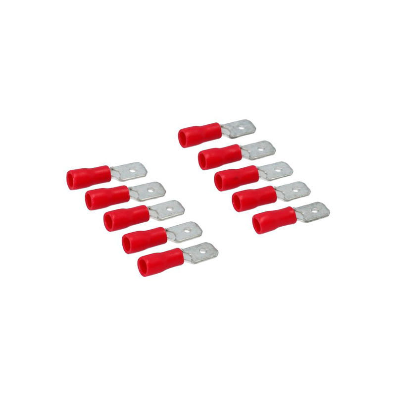 Carpoint Male Push-On Terminals 540 Red Blister 10-pieces