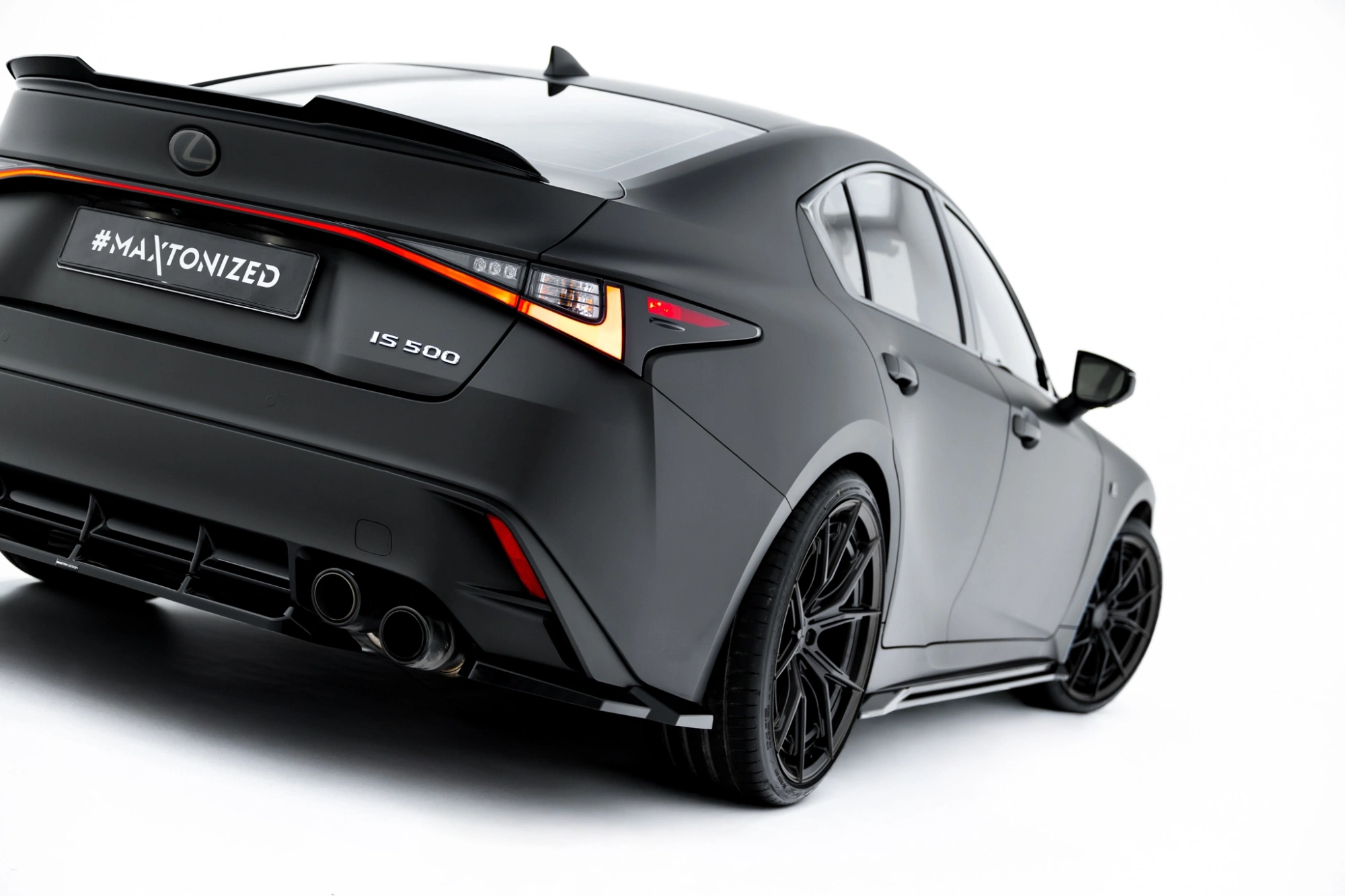 Diffuser Zij-Splitter Lexus IS 500 Mk3 Facelift 2 (XE30) Maxton Glans Zwart