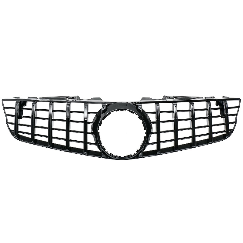 Grill passend voor Mercedes SL R230 08-11 GT Look Zwart