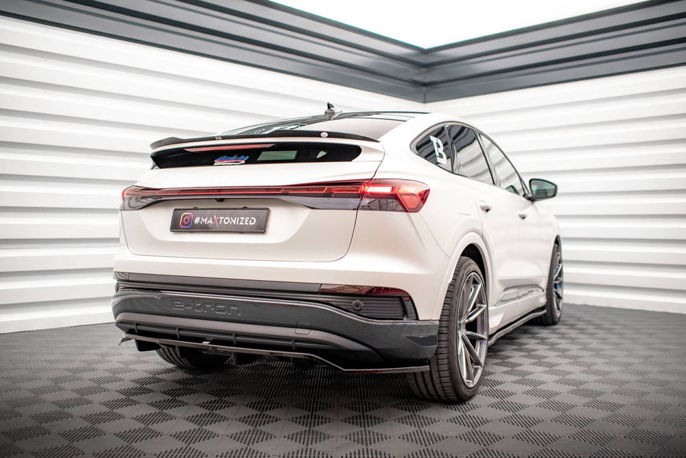 Spoiler passend voor Audi Q4 E-Tron Sportback Maxton Glans Zwart