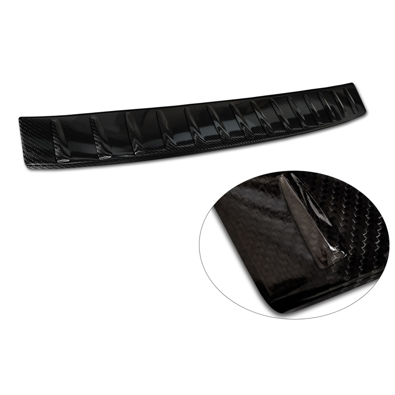 Real 3D Carbon Rear bumper protector  Mercedes EQS SUV (X296) 2022- 'Ribs'