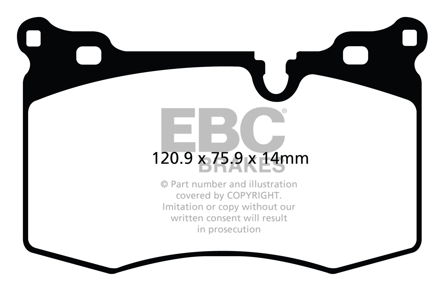 EBC Brakes BMW Mini Coupe 1.6 Turbo Works 2011-.. Remblokken voo