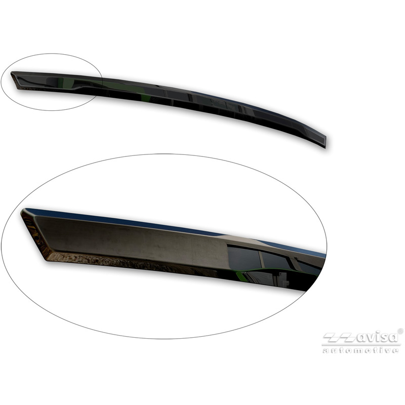 Avisa Black Chrome Stainless Steel Tailgate Trim  Skoda Octavia IV Combi (NX5) 2019-2024 & Facelift 2024-