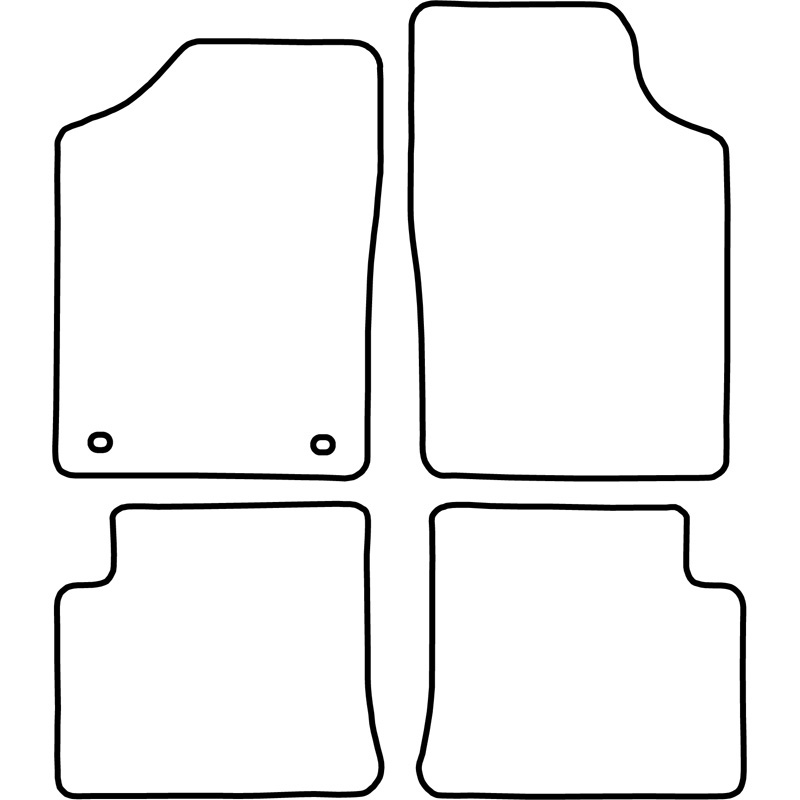 Set velour car mats  Citroen ZX 1992-1998