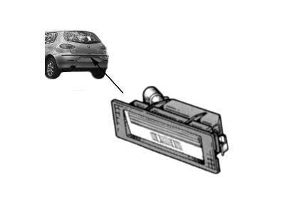 kentekenverlichting Alfa Romeo 147, 2000-2007