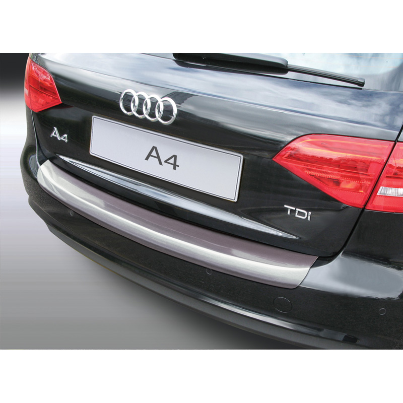 ABS Rear bumper protector  Audi A4 Avant 2012-2015 (excl. S4) Silver