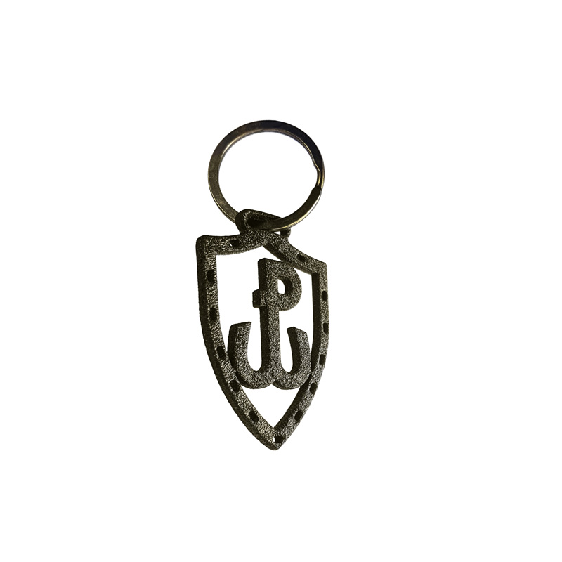 Stainless steel key chain - 'Kotwica symbol / shield' (golden)