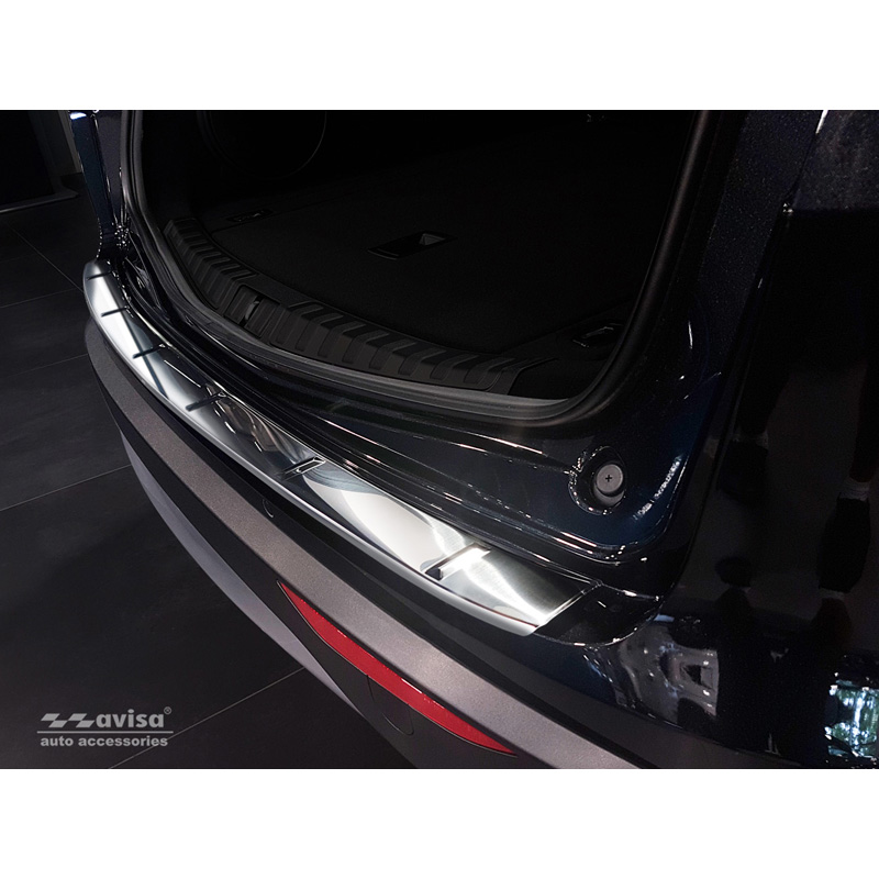 Stainless Steel Rear bumper protector  Alfa Romeo Stelvio 2017- & FL 2020- 'Ribs'