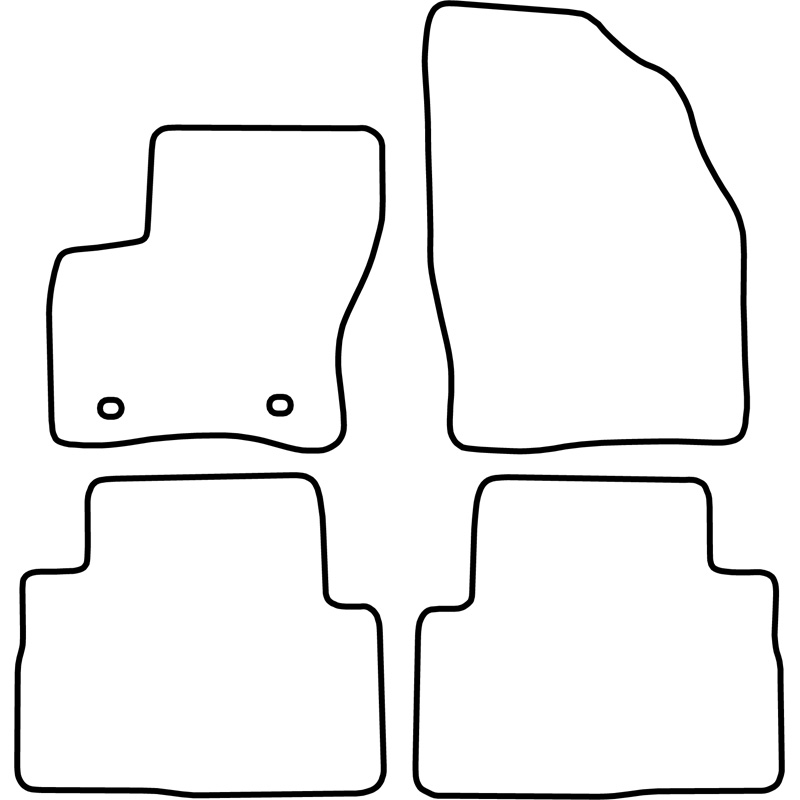 Set car mats  Ford Kuga 2008-2012