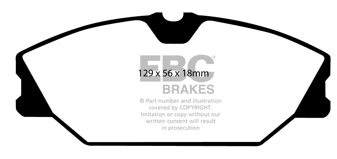 EBC Brakes RENAULT Megane Scenic 1.4 99-2003 Remblokken voorzijd