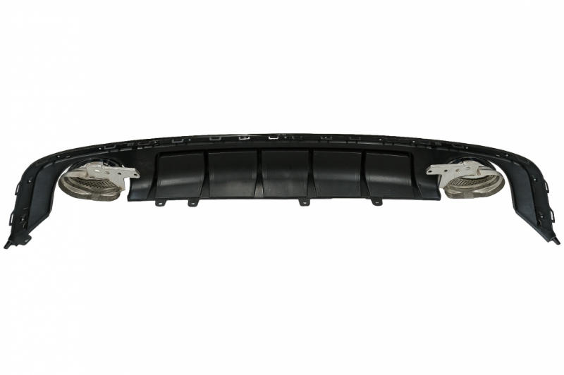 Diffuser passend voor Audi A6 S-Line C8 Glanzend Zwart incl. sierstukken