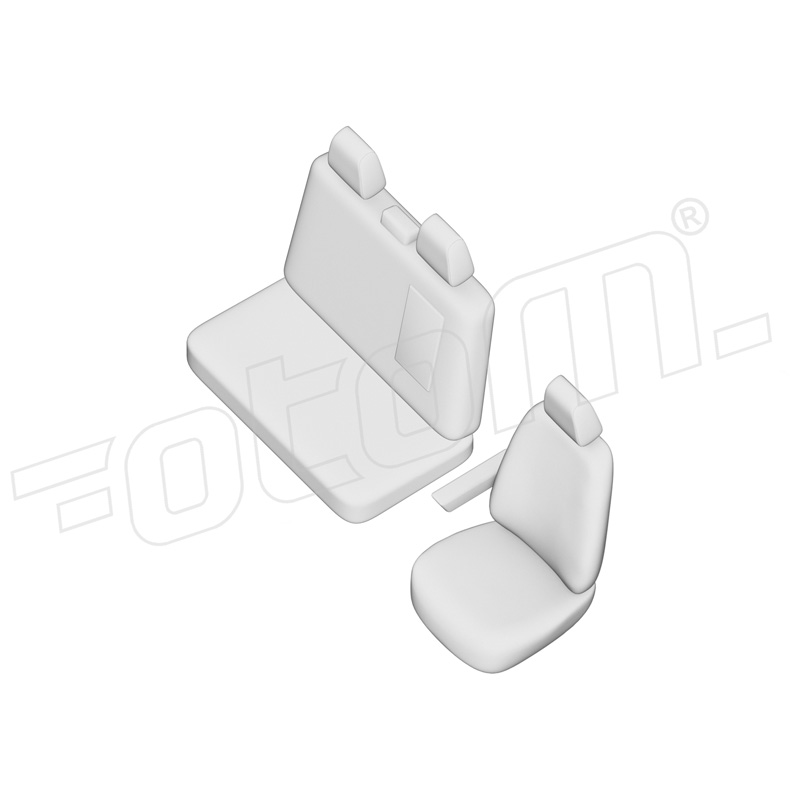 Original Design Textile seat covers 2+1  Peugeot Boxer 2020- (armrest on driver's seat and in bench)