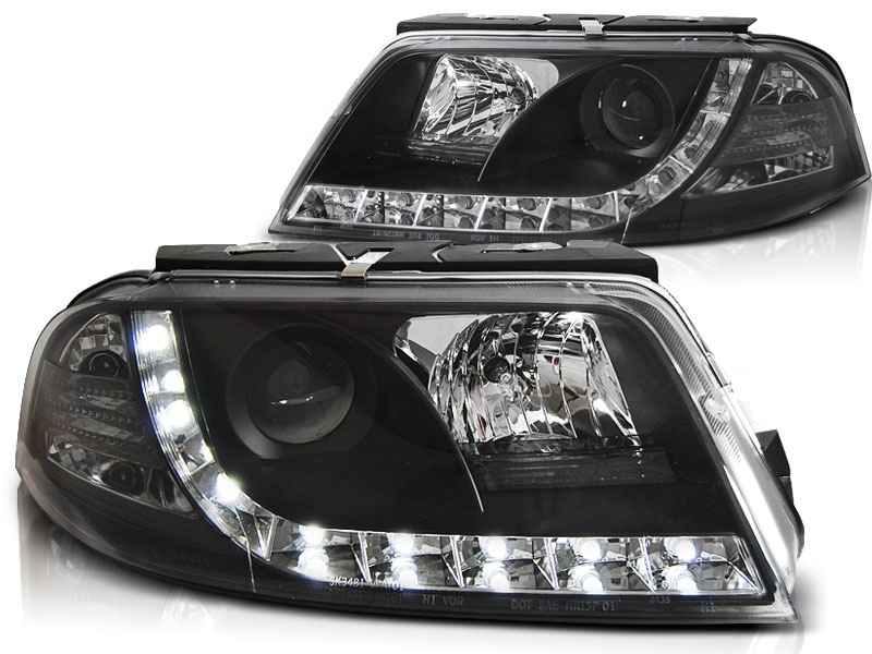 Headlights VW Passat 3BG Devil Eyes Dayline Black