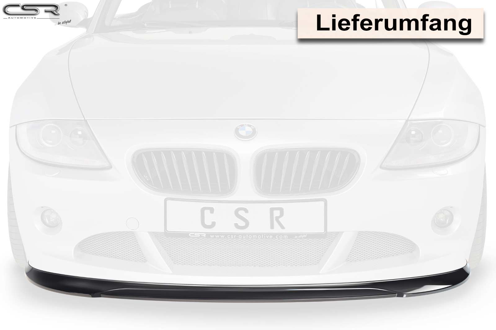 Voorspoiler passend voor BMW Z4 E85 Glans Zwart