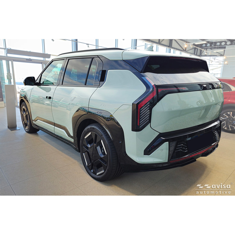 Avisa Stainless Steel Rear Bumper Protector  KIA EV3 GT 2024- - Matt Black - 2-pieces