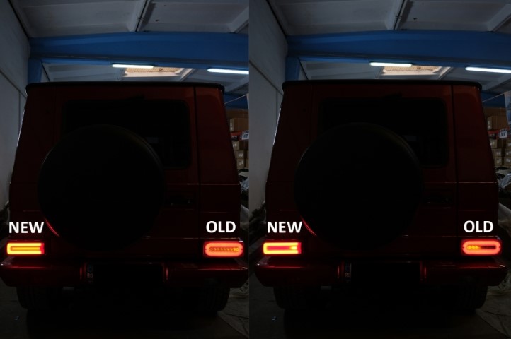Taillight Mercedes Benz G-Klasse W463 black 92-06