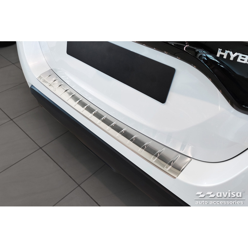 Stainless Steel Rear bumper protector  Mazda 2 Hybrid 2022- 'Ribs'